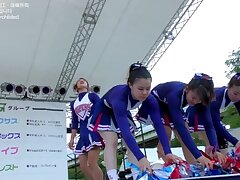 cheer4K41 Seductive Ibuki Teases Her Smooth Pussy While Bound on Gynecological Chair