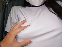 emi907paizuri Cute Japanese Sex Star Coquettishly Teases Pussy Using Vibrator Skills