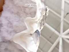 KFC_underwear_reveals_a_black_forest Lovely Asian Beauty Finds Extreme Joy in Intimate Touches