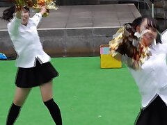 gakuennsai1 Sultry Kinkster in Snug Leggings Aches for Raw Passionate Sex Act