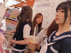 CSCD_Japanese_sailor_suit Happy Girlfriend Delights Her Man with Expert Cock-Sucking Skills